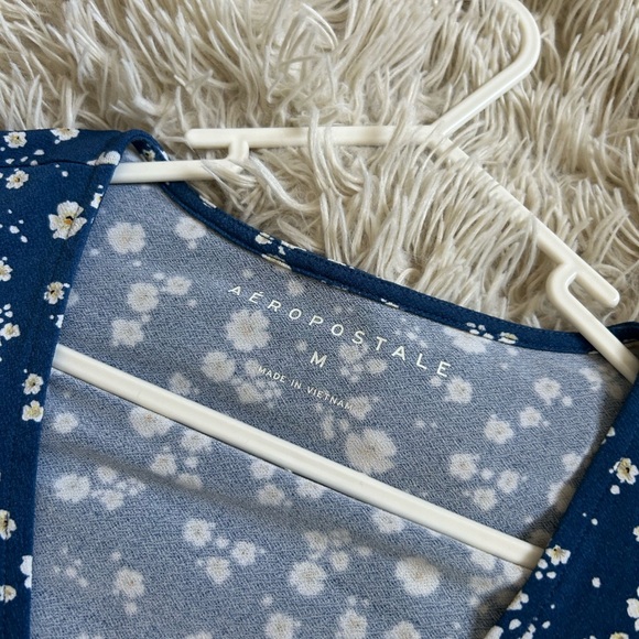 Aeropostale Blue Floral Spring Dress - Medium - Picture 4 of 4